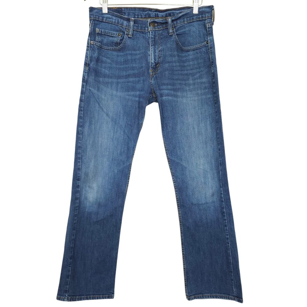 Levi's 559 Mens 32x32 Relaxed Straight Stretch Jeans Blue Denim